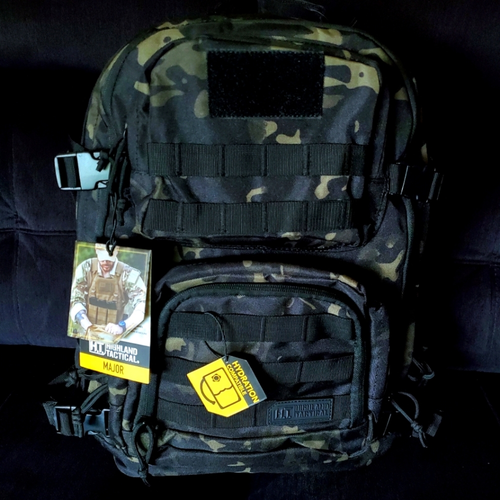 Black Tactical Multicam backpack
